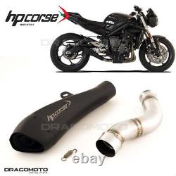 TRIUMPH STREET TRIPLE 765 2019 2020 HP CORSE Black HYDROFORM RC Exhaust Pot