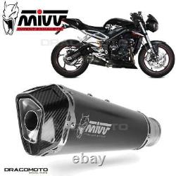 TRIUMPH STREET TRIPLE 765 2023 Delta Race MIVV Black Exhaust