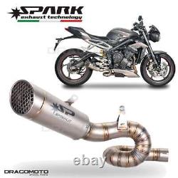 TRIUMPH STREET TRIPLE 765 RS 2017-2020 Spark Grid-O Titanium RC Exhaust