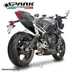 TRIUMPH STREET TRIPLE 765 RS 2017-2020 Spark Grid-O Titanium RC Exhaust