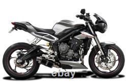 TRIUMPH STREET TRIPLE 765 RS 2017-2022 Complete Exhaust 225 Oval Carbon TRACK