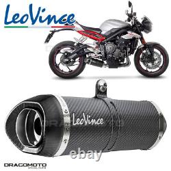 TRIUMPH STREET TRIPLE 765 R LRH ABS Low 2020-2022 Leovince Exhaust Pipe