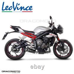TRIUMPH STREET TRIPLE 765 R LRH ABS Low 2020-2022 Leovince Exhaust Pipe