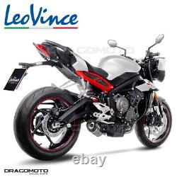 TRIUMPH STREET TRIPLE 765 R LRH ABS Low 2020-2022 Leovince Exhaust Pipe