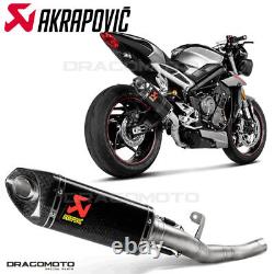 TRIUMPH STREET TRIPLE 765 S / R / RS 2017-2019 AKRAPOVIC Carb Exhaust System