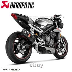 TRIUMPH STREET TRIPLE 765 S / R / RS 2017-2019 AKRAPOVIC Carb Exhaust System