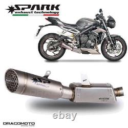 TRIUMPH STREET TRIPLE 765 S R RS 2017-2020 Spark Grid-O Titanium Exhaust Pot