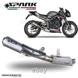 TRIUMPH STREET TRIPLE 765 S R RS 2021-2022 MotoGP SPARK Titanium Exhaust Pot