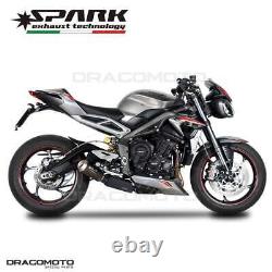 TRIUMPH STREET TRIPLE 765 S R RS 2021-2022 Spark MotoGP Black Exhaust