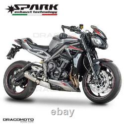 TRIUMPH STREET TRIPLE 765 S R RS 2021-2022 Spark MotoGP Titan Exhaust Pot