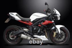 TRIUMPH Street Triple 675R 2013-2016 Exhaust Silencer 260mm X-Oval TITANIUM