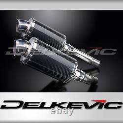 TRIUMPH Street Triple 675 2007-2012 Exhaust Pipe 225mm Oval Carbon TRACK