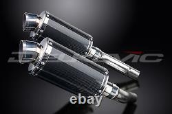 TRIUMPH Street Triple 675 2007-2012 Exhaust Pipe 225mm Oval Carbon TRACK