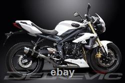 TRIUMPH Street Triple 675 2013-16 Exhaust Silencer 200mm Round Carbon Track