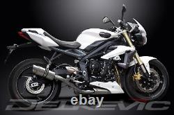TRIUMPH Street Triple 675 2013-2016 Exhaust Silencer 200mm Round Stainless Steel Track
