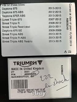 Triumph Shifter Daytona 675-r, Street Triple