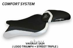 Triumph Street Triple 2017-2020 Tappezzeria Molina-3 Comfort Stool Cover