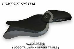 Triumph Street Triple 2017-2020 Tappezzeria Molina-3 Comfort Stool Cover