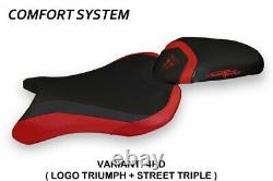 Triumph Street Triple 2017-2020 Tappezzeria Molina-3 Comfort Stool Cover