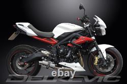 Triumph Street Triple 675R 13-16 Exhaust KIT-Silencer 225mm Oval Stainless Steel