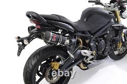 Triumph Street Triple 675 20072012 Double Stainless Exhaust Silence Bc20v