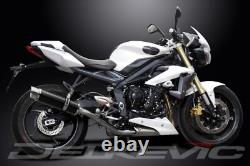 Triumph Street Triple 675 2013-16 Exhaust Kit-Muffler 350mm Round Carbon