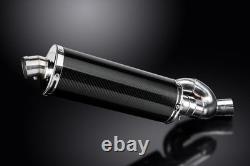 Triumph Street Triple 765RS 17-22 Exhaust KIT-Silencer 350mm Oval Carbon