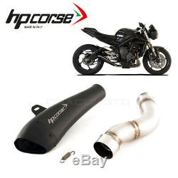 Triumph Street Triple 765 2017 2018 Pot Exhaust HP Corse Black Hydroform Rc