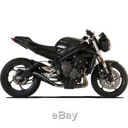 Triumph Street Triple 765 2017 2018 Pot Exhaust HP Corse Black Hydroform Rc