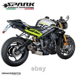 Triumph Street Triple 765 R ABS 2023-2024 Complete Spark Exhaust Line GTR8824TOM