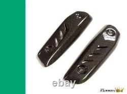 Triumph Street Triple 765 Rs Carbon Radiator End Caps Covers Gloss Weave Solid Color