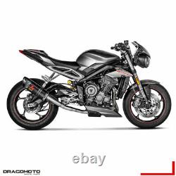 Triumph Street Triple 765 S R Rs 2019 2020 Akrapovic Carbone Rc Exhaust Pot