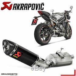 Triumph Street Triple 765 S R Rs 2019 2020 Pot Exhaust Akrapovic Carbon