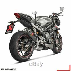 Triumph Street Triple 765 S R Rs 2019 2020 Pot Exhaust Akrapovic Carbon