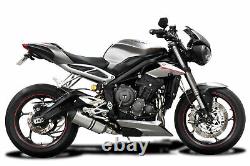 Triumph Street Triple 765rs 2017-2020 Silent Escape260mm X-ovale Titane