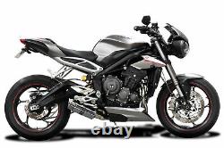 Triumph Street Triple 765rs 2017-2020 Silent Escape 200 Round Inox Piste