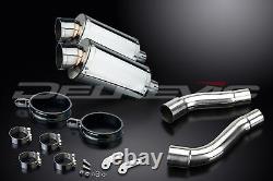 Triumph Street Triple R 2009-2012 Exhaust Kit-Silencer 225mm Oval Stainless Steel