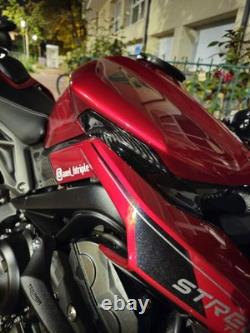Cache Sous Reservoir Triumph Street Triple Rs 2023 2024 2025 Carbone Brillant