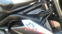 Caches Fils Triumph Street Triple 765 S Rs 2017 2018 2019 2020 2021 2022 Carbone