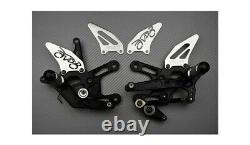 Commandes Reculées Noires Aluminium TRIUMPH STREET TRIPLE S 660 A2 2017-2019