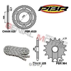 EK1235G Kit chaîne et pignons 16 47 525 PBR TRIUMPH STREET TRIPLE 2008 2016