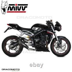 Échappement TRIUMPH STREET TRIPLE 660 S 2017 2018 MIVV X-m5 Noir RC