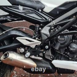 Front sets driver's footrest pegs Triumph Street Triple 765 660 (17-22) stunt
