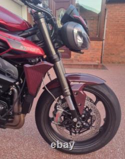 Garde Boue Triumph Street Triple 765 S R Rs 2017 2018 2019 2020 Carbone Rouge