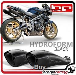 HP Corse Hydroform Black 2 Pot D'Echappement Triumph Street Triple 2007 2012