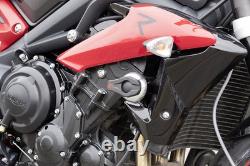 Kit fixation tampon de protection LSL noir Triumph 675 STREET TRIPLE