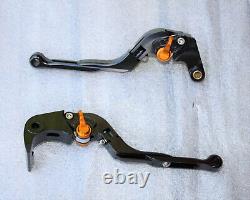 Leviers Repliables Frein Embrayage Triumph Street Triple 2007 2008 2009 Noir Or