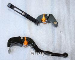 Leviers Repliables Frein Embrayage Triumph Street Triple 2007 2008 2009 Noir Or