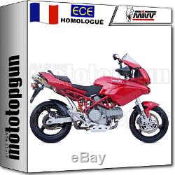 MIVV 2 Pot D Echappement Hom Xcone Underseat Ducati Multistrada 1000 2006 06