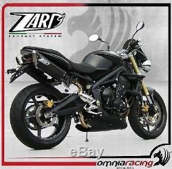 Manopoles tuyau d'échappement Zard Penta carbone racing Triumph Street Triple